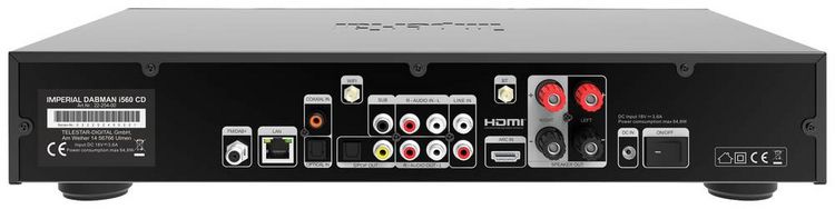 Produktbild: Imperial DABMAN i560 CD Stereo Receiver 2x30W Schwarz CD-Player, DAB+, Bluetooth&reg;, USB, WLAN