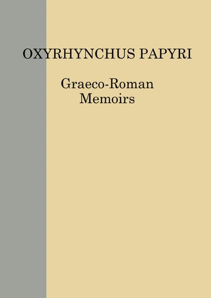 Produktbild: Parsons, P: The Oxyrhynchus Papyri Vol. LXXXIII