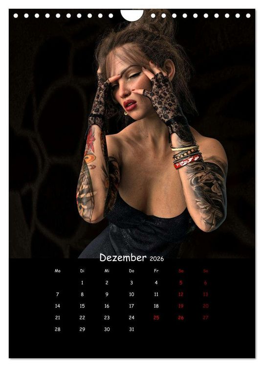 Produktbild: Portraits von t&auml;towierten Frauen (Wandkalender 2026 DIN A4 hoch), CALVENDO Monatskalender
