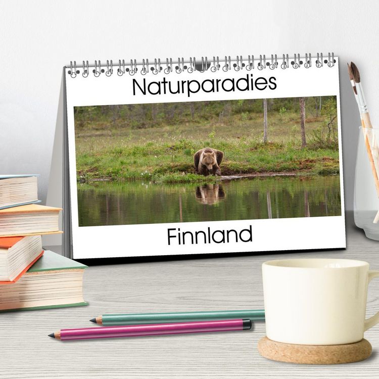 Produktbild: Naturparadies Finnland (Tischkalender 2026 DIN A5 quer), CALVENDO Monatskalender