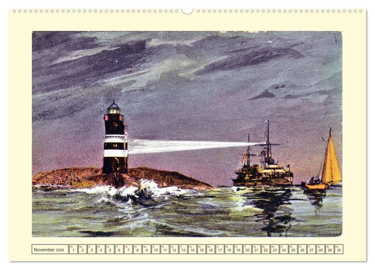 Produktbild: Gru&szlig; aus Kiel (hochwertiger Premium Wandkalender 2026 DIN A2 quer), Kunstdruck in Hochglanz