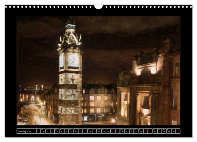 Produktbild: Glasgow (Wall Calendar 2026 DIN A3 landscape), CALVENDO 12 Month Wall Calendar