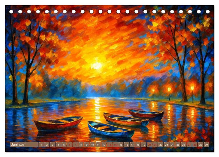 Produktbild: Spaziergang durch Farben und Licht (Tischkalender 2026 DIN A5 quer), CALVENDO Monatskalender