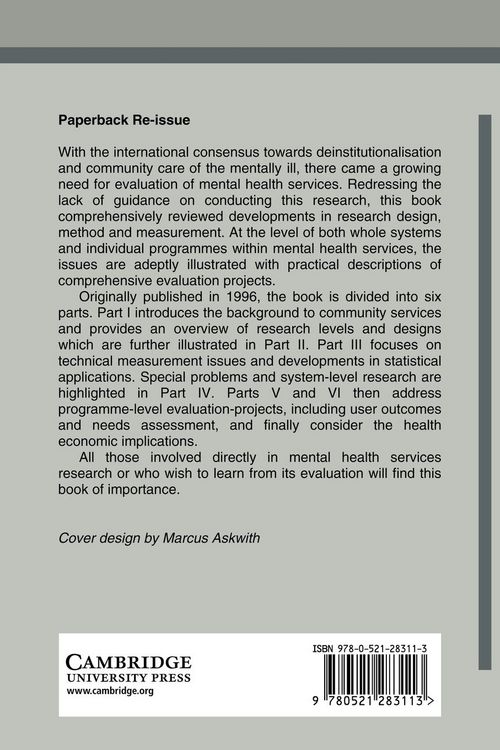 Produktbild: Mental Health Service Evaluation