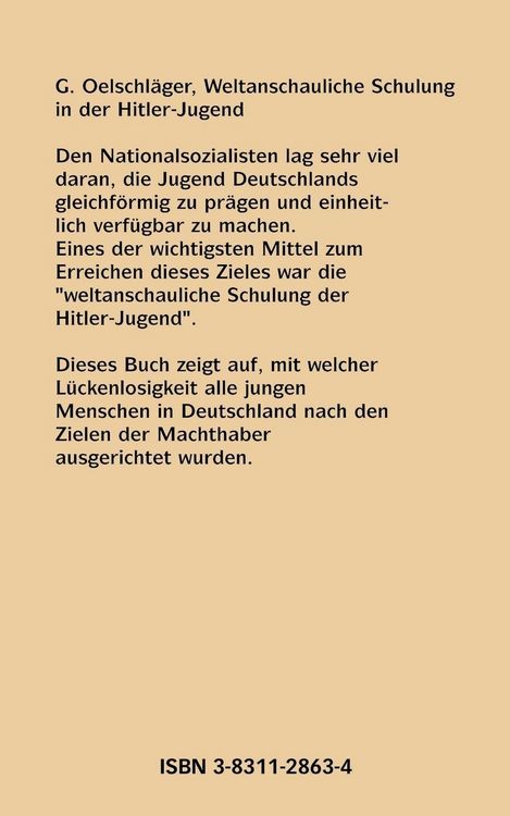 Produktbild: Weltanschauliche Schulung in der Hitler-Jugend