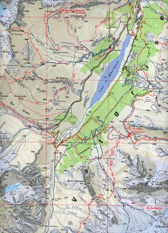 Produktbild: IGC Italien 1 : 25 000 Wanderkarte 102 Valsavarenche