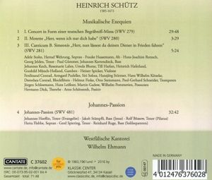 Produktbild: Musikalische Exequien und Johannespassion
