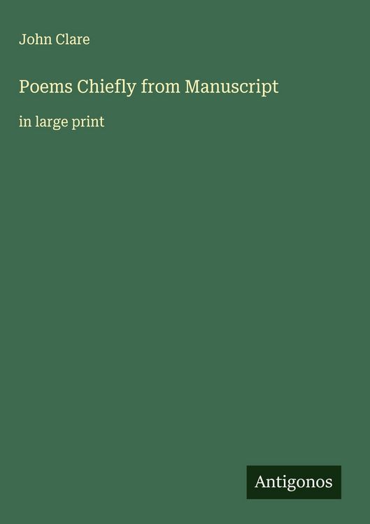 Produktbild: Poems Chiefly from Manuscript
