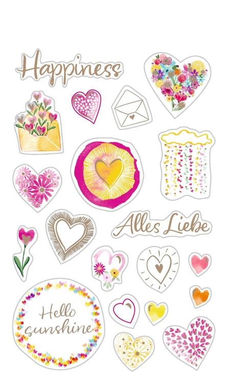Produktbild: Stickerbogen mit 100 Stickern