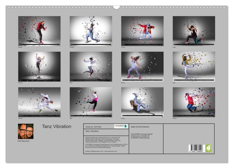 Produktbild: Tanz Vibration (Wandkalender 2026 DIN A2 quer), CALVENDO Monatskalender