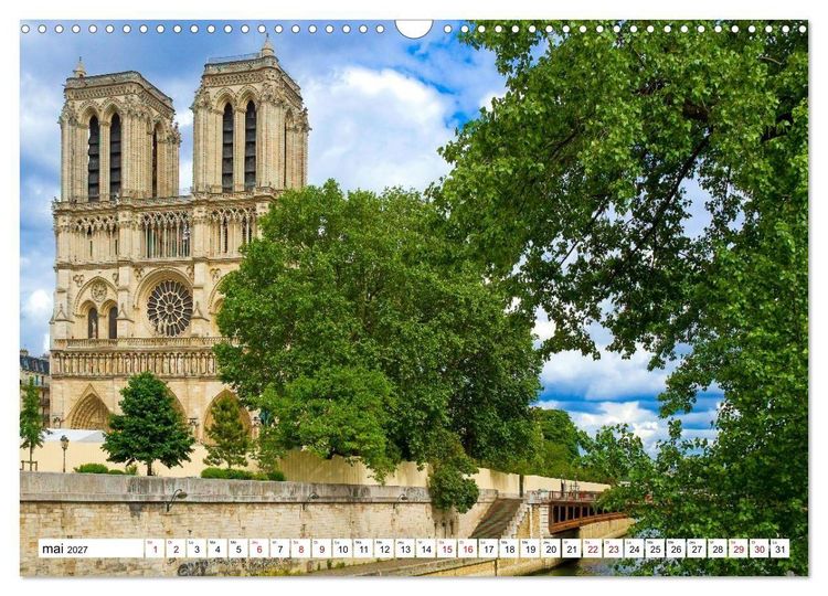Produktbild: Les cath&eacute;drales fran&ccedil;aises &ndash; Des chefs-d'&oelig;uvre de l&rsquo;architecture gothique (Calendrier mural 2027 DIN A3 vertical), CALVENDO calendrier mensuel