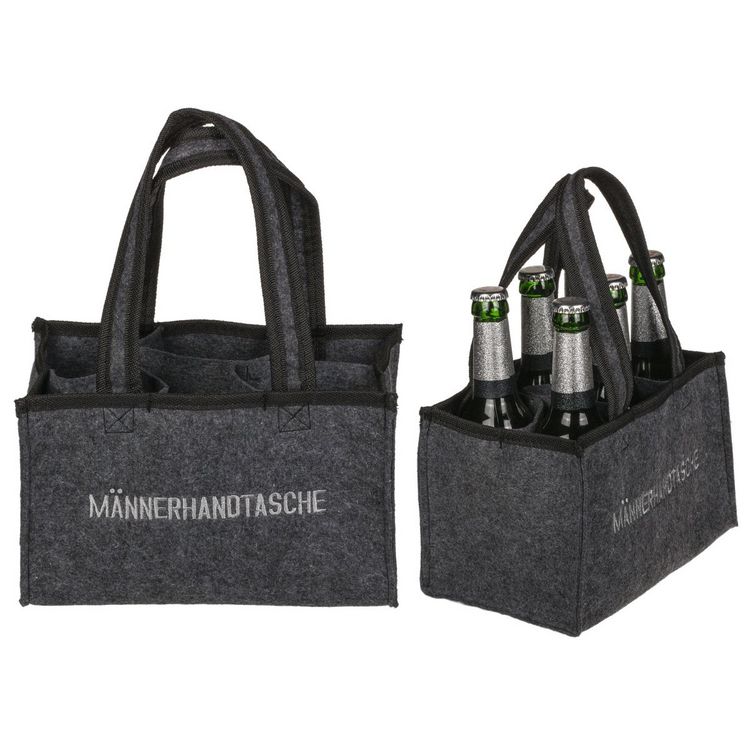 Produktbild: Flaschentasche M&auml;nnertasche mit 6 F&auml;chern 24x15cm