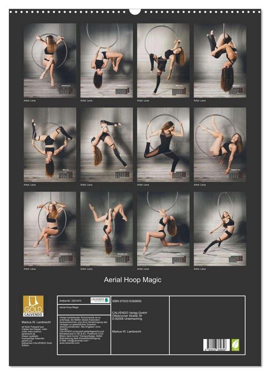 Produktbild: Aerial Hoop Magic (Wandkalender 2026 DIN A2 hoch), CALVENDO Monatskalender