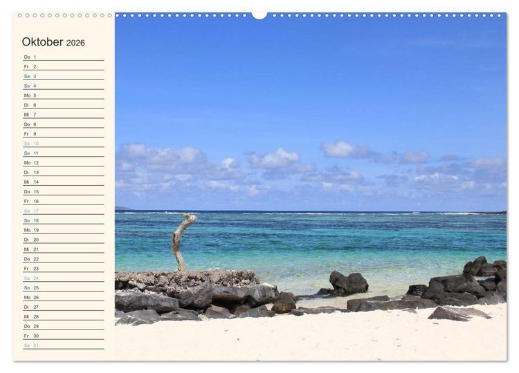 Produktbild: Mauritius - traumhaft und unvergesslich (hochwertiger Premium Wandkalender 2026 DIN A2 quer), Kunstdruck in Hochglanz