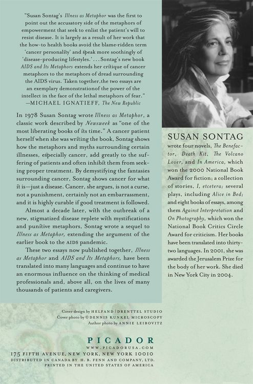 Produktbild: Sontag, S: Illness as Metaphor and AIDS and Its Metaphors