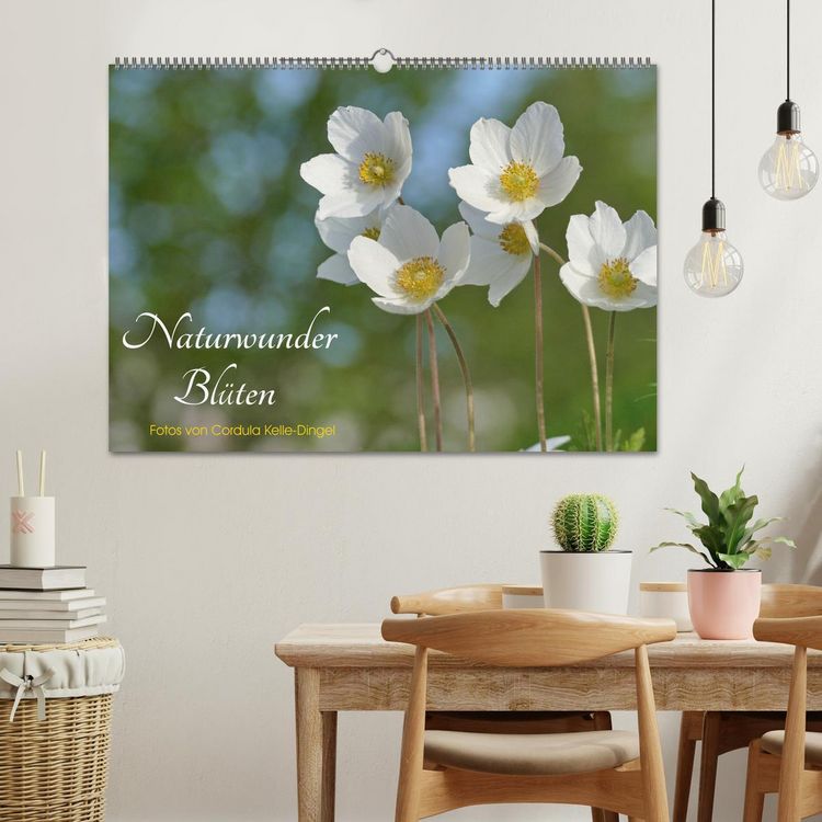 Produktbild: Naturwunder Bl&uuml;ten (Wandkalender 2026 DIN A2 quer), CALVENDO Monatskalender
