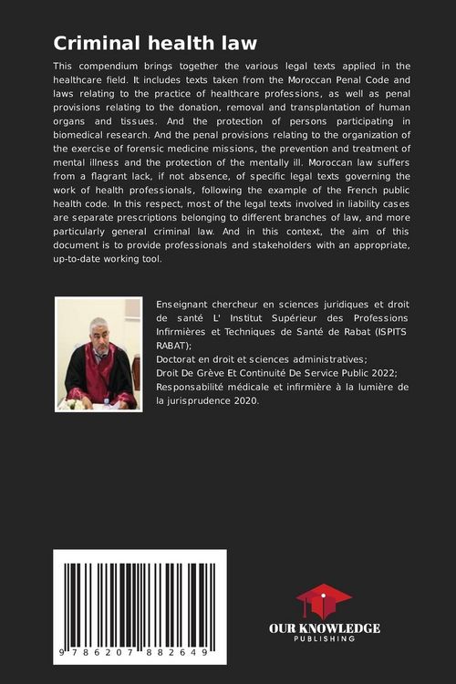 Produktbild: Criminal health law