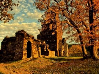 Produktbild: CALVENDO Puzzle Burgruine Are im Abendlicht | 1000 Teile Lege-Gr&ouml;&szlig;e 64x48cm Foto-Puzzle f&uuml;r gl&uuml;ckliche Stunden