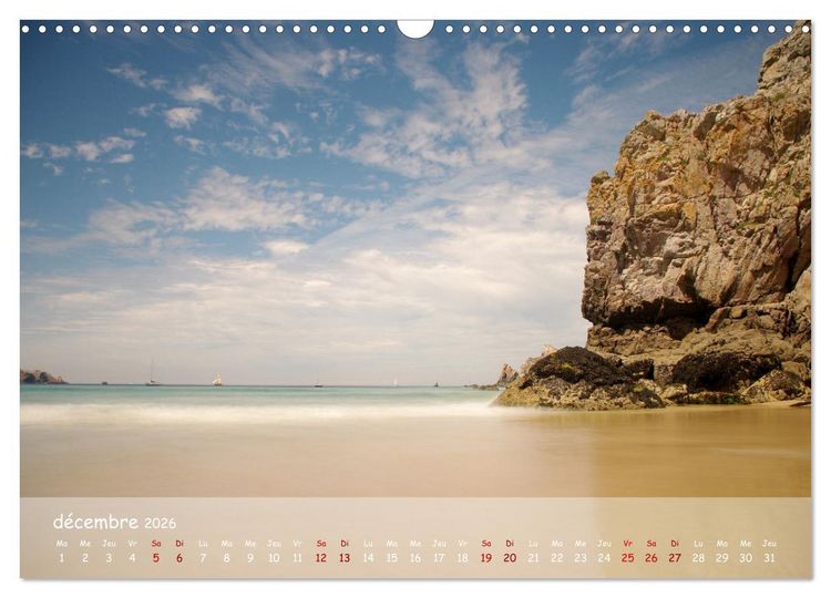 Produktbild: BRETAGNE La beaut&eacute; du Finist&egrave;re (Calendrier mural 2026 DIN A3 vertical), CALVENDO calendrier mensuel