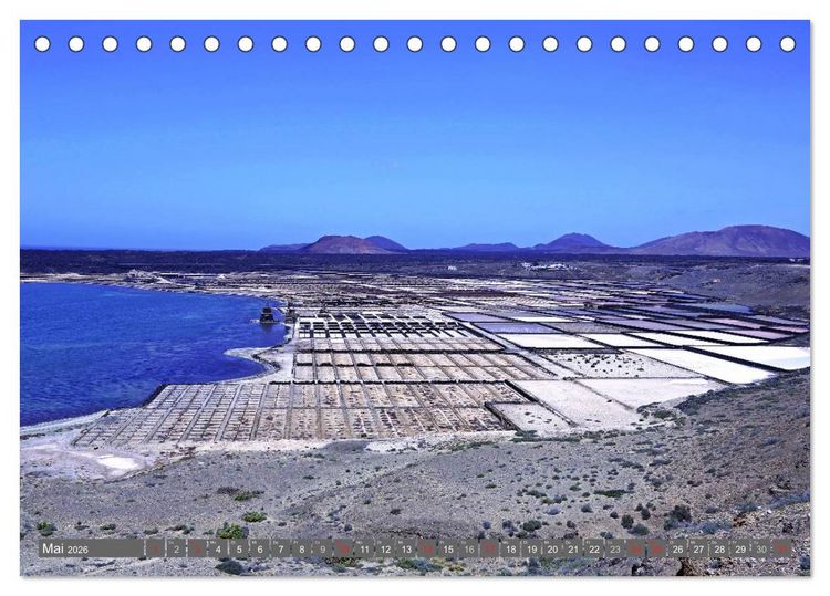 Produktbild: Urlaub auf Lanzarote (Tischkalender 2026 DIN A5 quer), CALVENDO Monatskalender