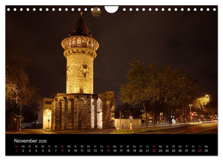 Produktbild: K&ouml;ln bei Nacht (Wandkalender 2026 DIN A4 quer), CALVENDO Monatskalender