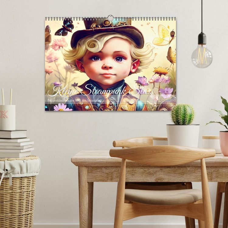 Produktbild: Kleine Steampunk Stars (Wandkalender 2026 DIN A3 quer), CALVENDO Monatskalender