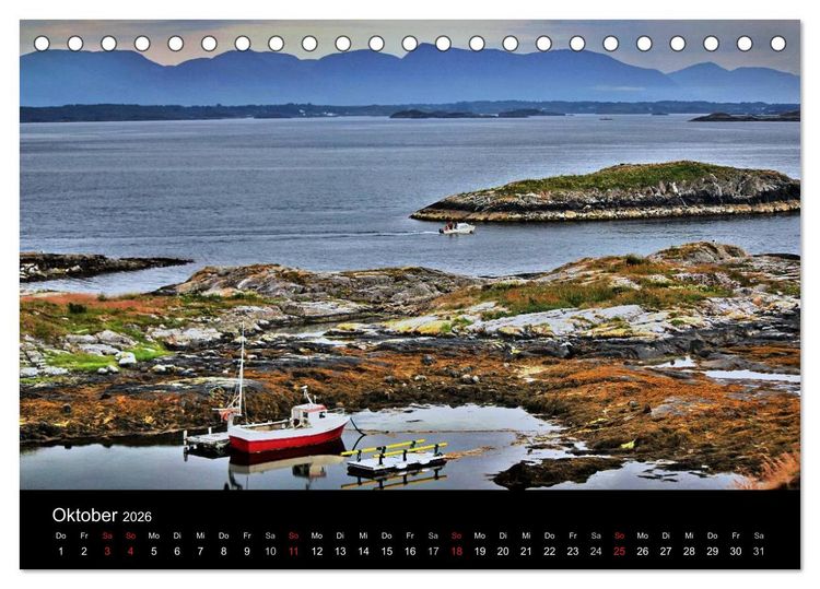 Produktbild: Atemberaubendes Norwegen (Tischkalender 2026 DIN A5 quer), CALVENDO Monatskalender
