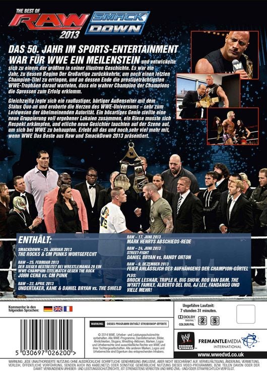 Produktbild: The Best of Raw & Smackdown 2013 [3 DVDs]