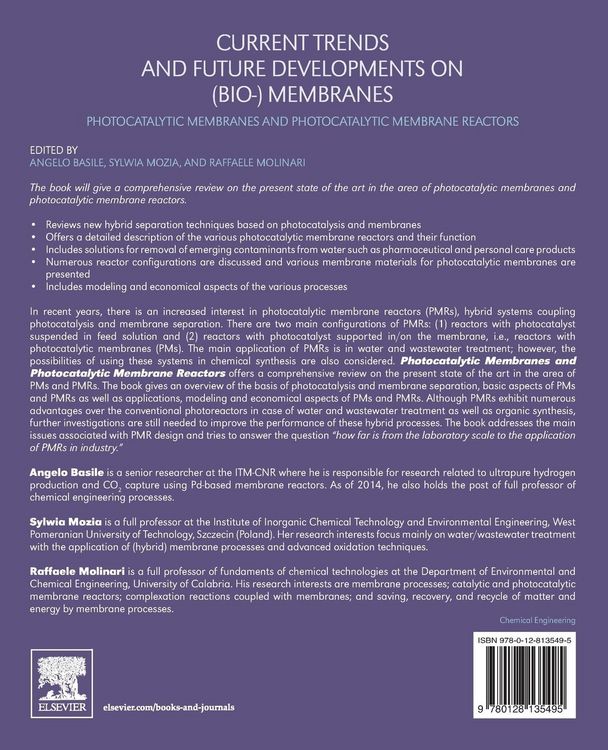 Produktbild: Current Trends and Future Developments on (Bio-) Membranes