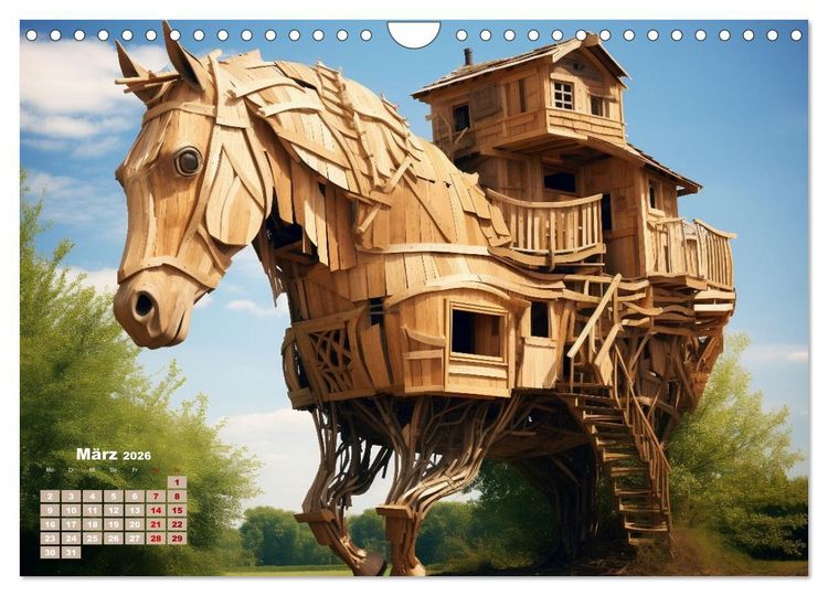 Produktbild: Baumh&auml;user - Traumhafte Luftschl&ouml;sser (Wandkalender 2026 DIN A4 quer), CALVENDO Monatskalender