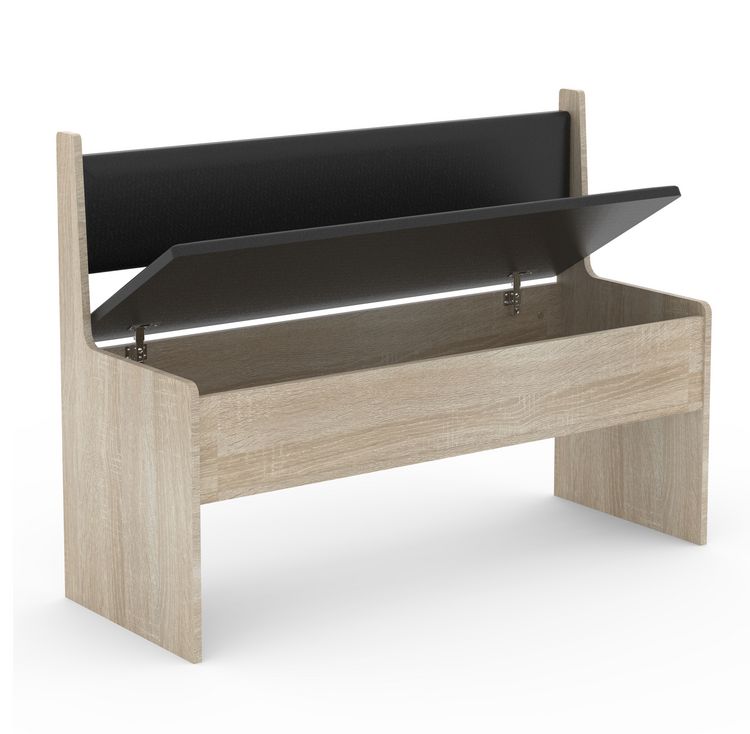Produktbild: Holz Eckbank Sitzbank Bank Truhe Esal Breite 110cm