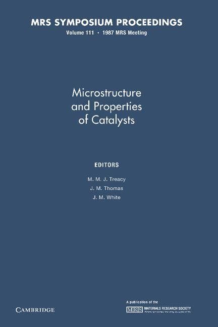 Produktbild: Microstructure and Properties of Catalysts
