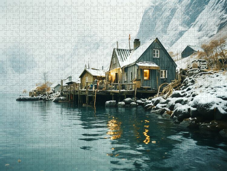 Produktbild: CALVENDO Puzzle Nebeltag | 1000 Teile Lege-Gr&ouml;&szlig;e 64x48cm Foto-Puzzle f&uuml;r gl&uuml;ckliche Stunden