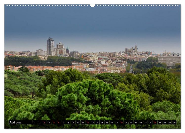 Produktbild: Madrid entdecken (Wandkalender 2026 DIN A2 quer), CALVENDO Monatskalender