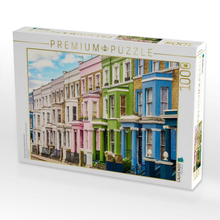 Produktbild: CALVENDO Puzzle Typische H&auml;user Notting Hill London | 1000 Teile Lege-Gr&ouml;&szlig;e 64x48cm Foto-Puzzle f&uuml;r gl&uuml;ckliche Stunden