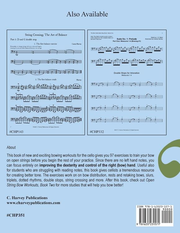 Produktbild: Open String Bow Workouts for Cello, Book One
