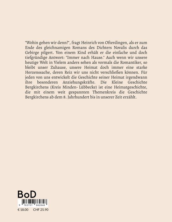 Produktbild: Kleine Geschichte Bergkirchens (Kreis Minden-L&uuml;becke)