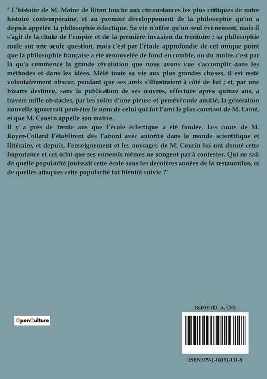 Produktbild: Maine de Biran, un philosophe moderne