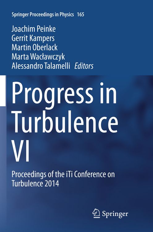 Produktbild: Progress in Turbulence VI