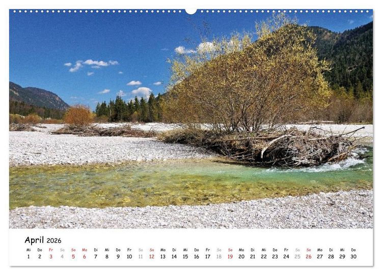 Produktbild: Wundersch&ouml;nes Isartal 2026 (hochwertiger Premium Wandkalender 2026 DIN A2 quer), Kunstdruck in Hochglanz