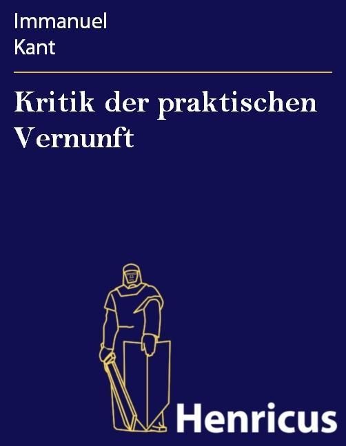Produktbild: Kritik der praktischen Vernunft