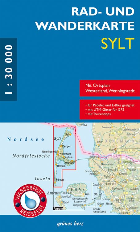 Produktbild: Rad- und Wanderkarte Sylt