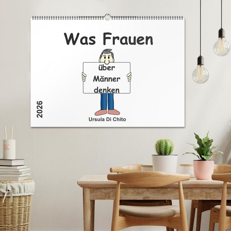 Produktbild: Was Frauen &uuml;ber M&auml;nner denken (Wandkalender 2026 DIN A2 quer), CALVENDO Monatskalender