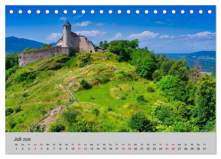 Produktbild: Streifzug durch Savoyen (Tischkalender 2026 DIN A5 quer), CALVENDO Monatskalender