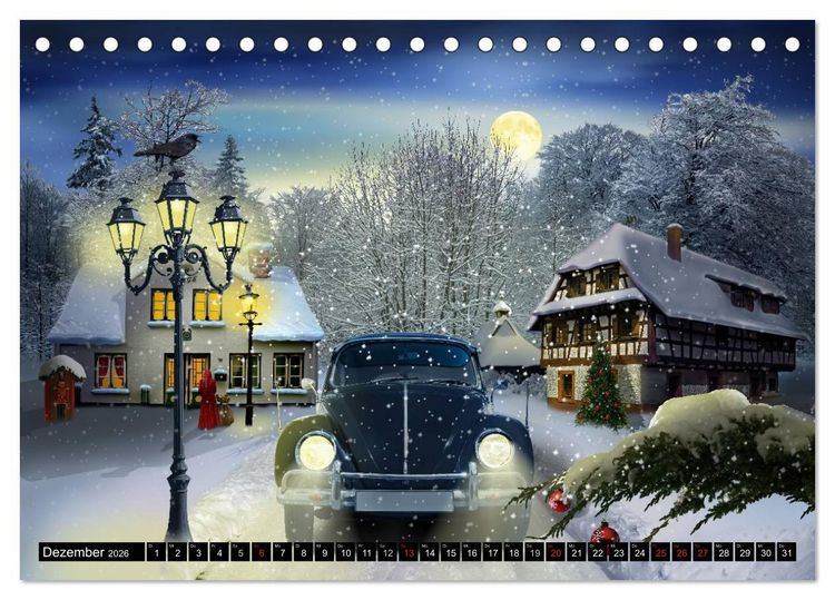 Produktbild: Mystische Vollmondn&auml;chte (Tischkalender 2026 DIN A5 quer), CALVENDO Monatskalender