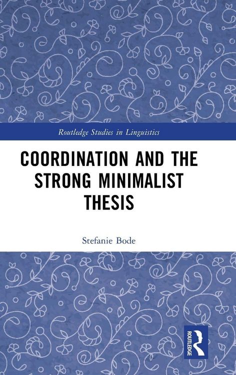 Produktbild: Coordination and the Strong Minimalist Thesis
