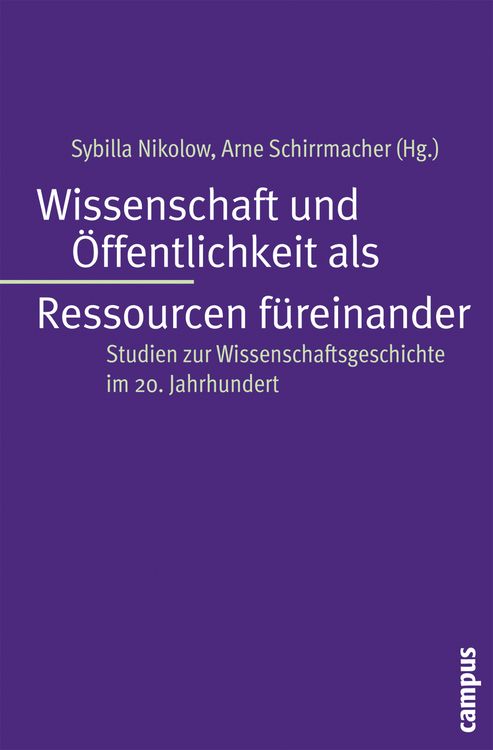 Produktbild: Wissenschaft und &Ouml;ffentlichkeit als Ressourcen f&uuml;reinander