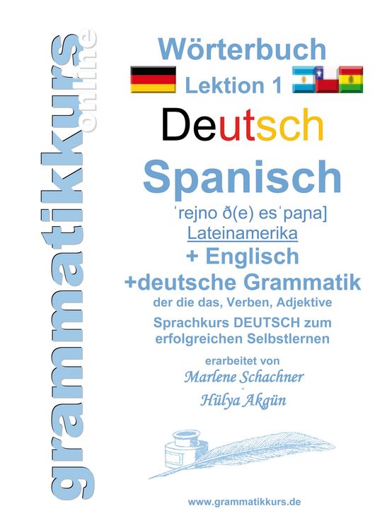 Produktbild: W&ouml;rterbuch Deutsch - Spanisch - Lateinamerika - Englisch A1 Lektion 1