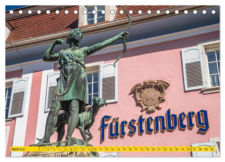 Produktbild: Donaueschingen (Tischkalender 2027 DIN A5 quer), CALVENDO Monatskalender