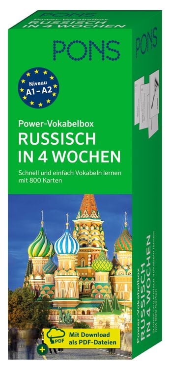 Produktbild: PONS Power-Vokabelbox Russisch in 4 Wochen